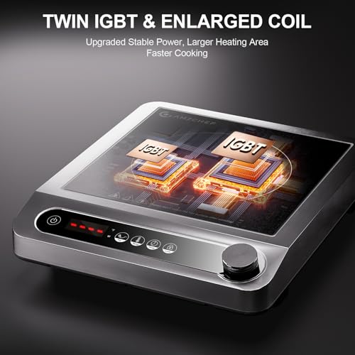 Induction Cooktop, 1800W Portable Burner with Timer S297