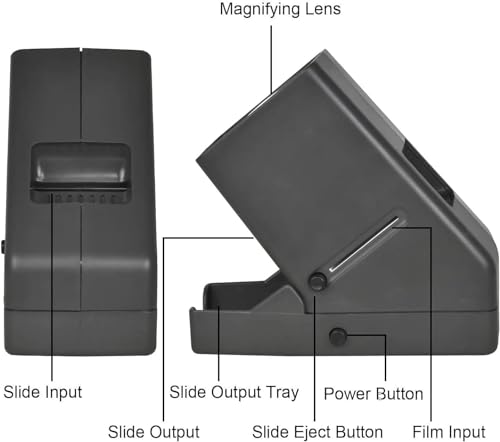 35mm Slide and Film Viewer, 3X Magnification LED Lighted, USB or Battery Powered K988