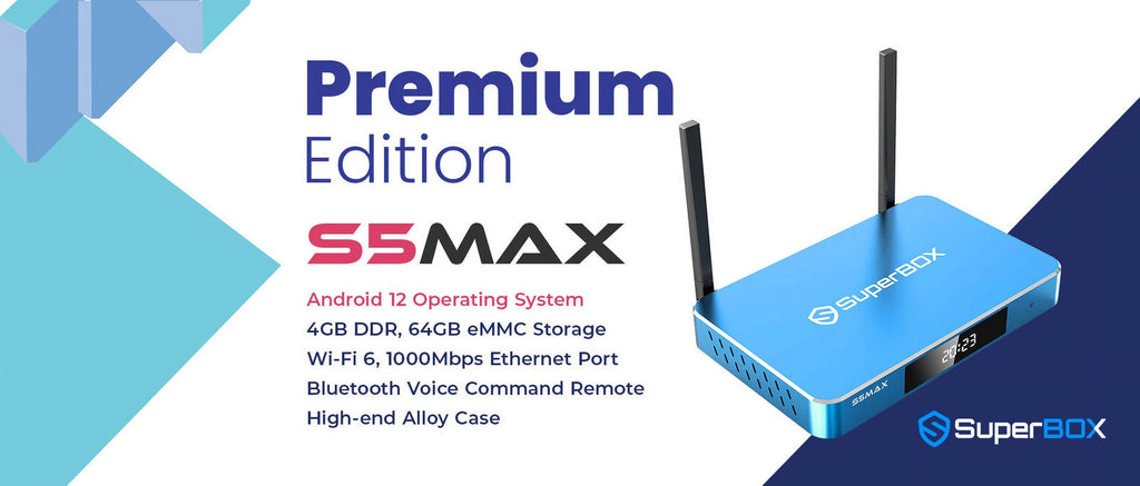 Superbox S5 Max 6k HD with mini Backlit keyboard 8k hd cable 64g usb flash driver M31259