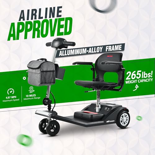 Folding Electric Mobility Scooter for Adults, 3-Wheel, Airline Approved B98982
