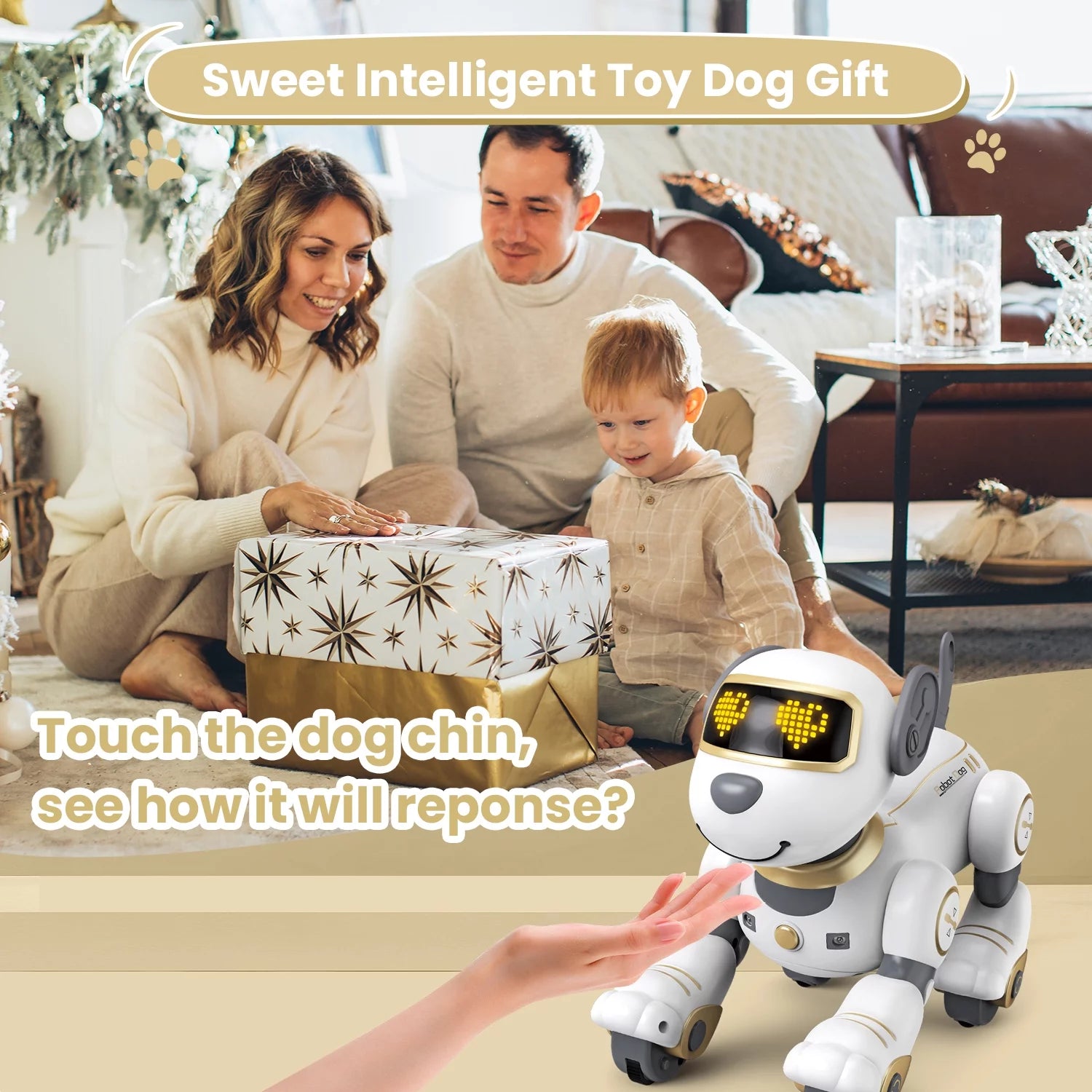 Remote Control Robot Dog for Kids Interactive Robotic Pet Follow Me Programmable Sing and Dance H2616