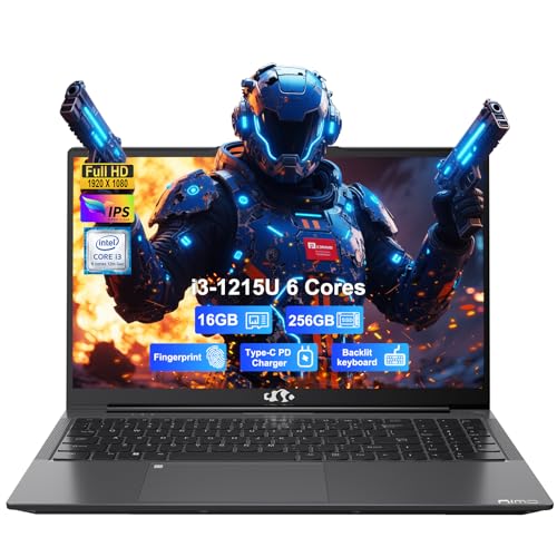 15.6" IPS FHD Laptop, Intel 6 Core i3, 8GB RAM 256GB SSD, Backlit Keyboard, Fingerprint, Win 11 N234426