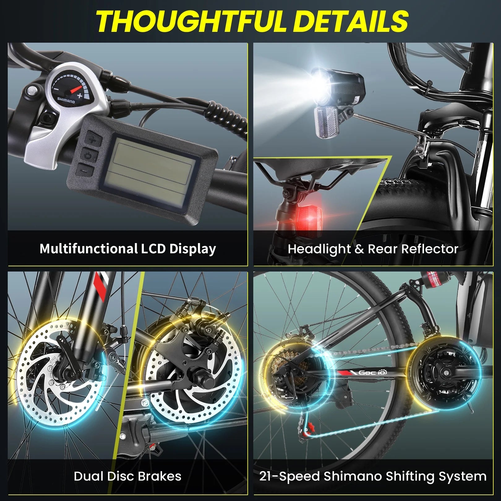 Foldable Electric Bike 500W 26" 48V Full Suspension for Adults G202633