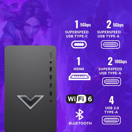 Gaming PC Desktop, AMD Ryzen 7 5700G, 32GB RAM, 2TB SSD, Radeon RX 6600XT, WiFi 6, Windows 11 C1782