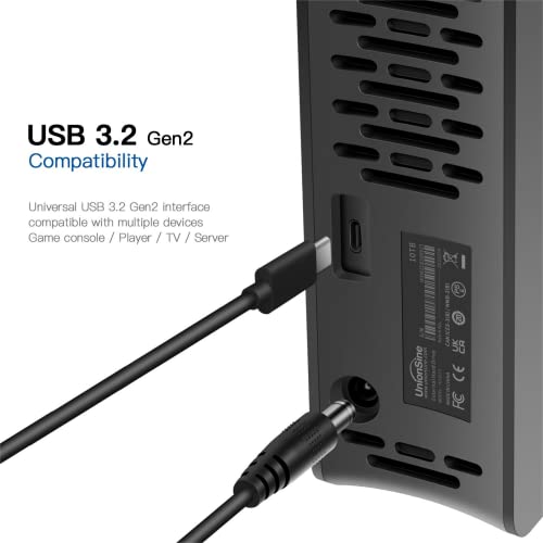 16TB 3.5" External Hard Drive USB3.2 Type-C HDD for PC, Desktop, Laptop, TV Y266