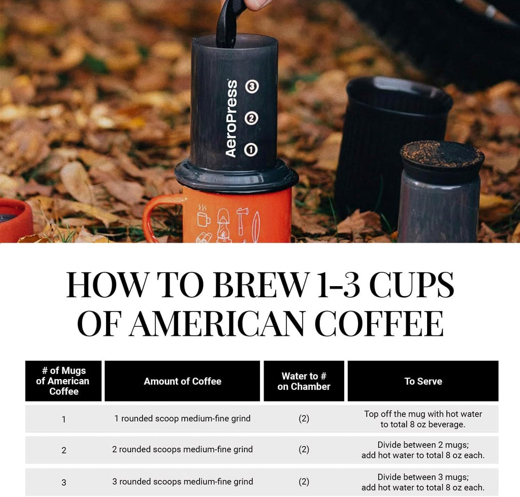 Travel Coffee Press Kit - 3-in-1 Portable Coffee Maker for Camping P9269