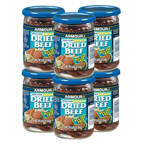 Sliced Dried Beef, Jarred Meat, 2.25 oz, 6 Count R919