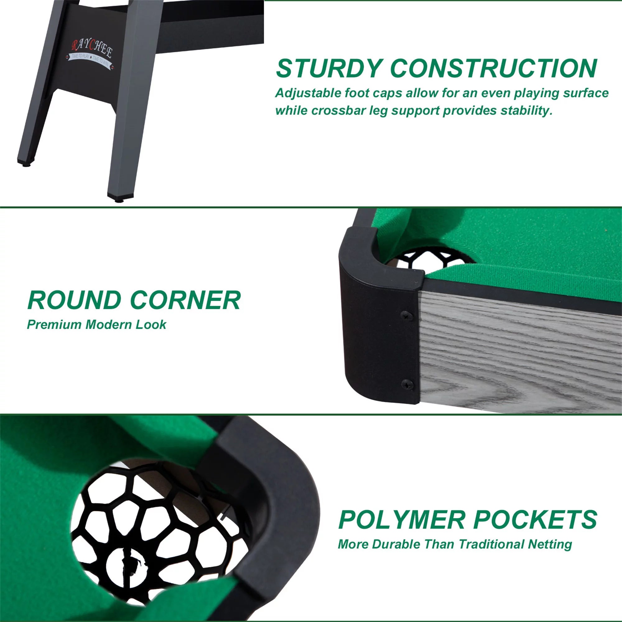 Portable Billiard Table for Kids and Adults with 2 Cue Sticks K911