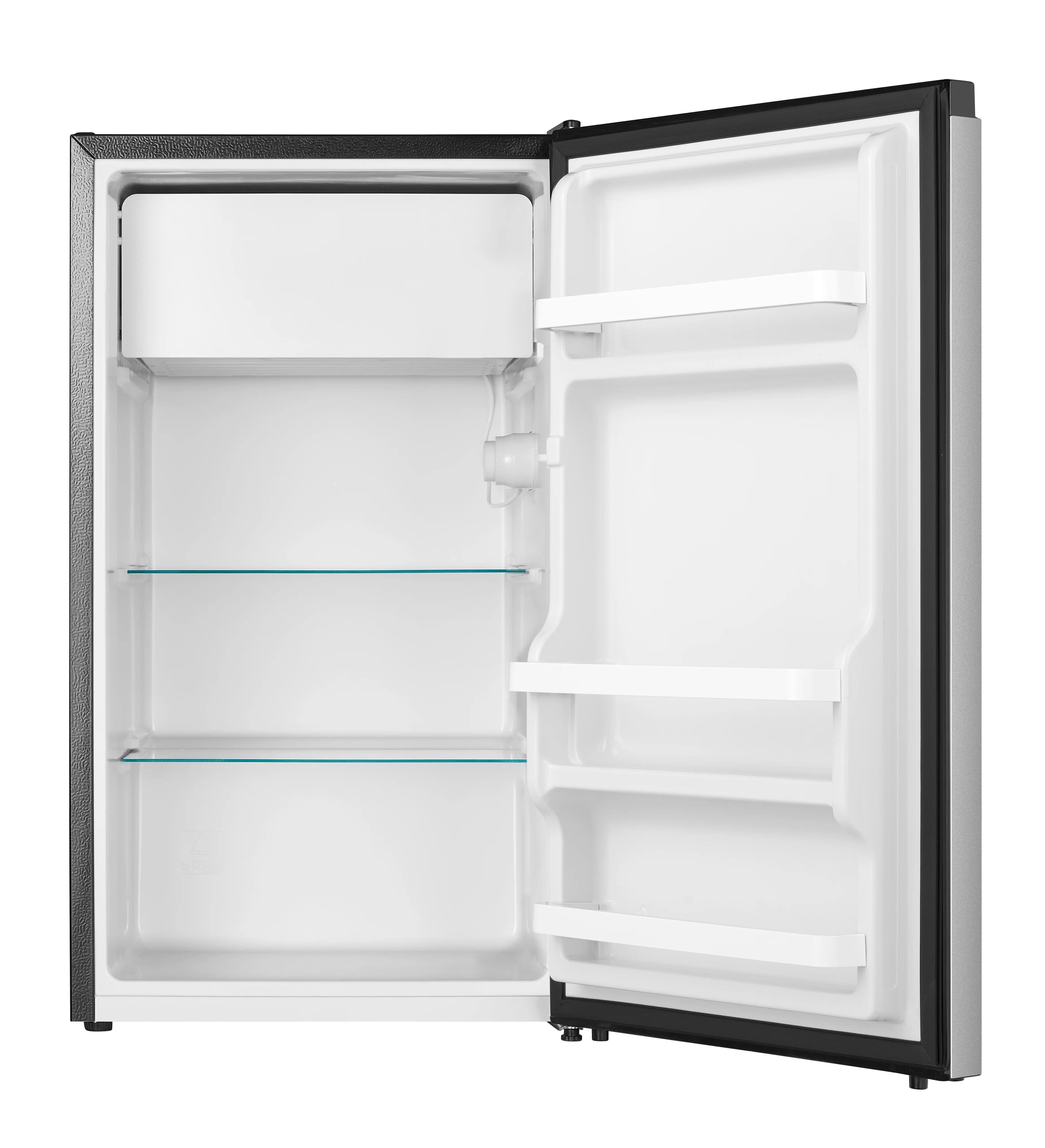Single Door Mini Fridge with Chiller, Silver F25945