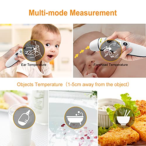 Forehead and Ear Digital Infrared Thermometer with Fever Alarm M442138