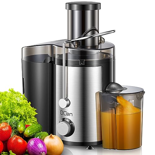 Juicer Machine, 800W Centrifugal Extractor with Wide Mouth Feed Chute, Stainless Steel, BPA-free V753