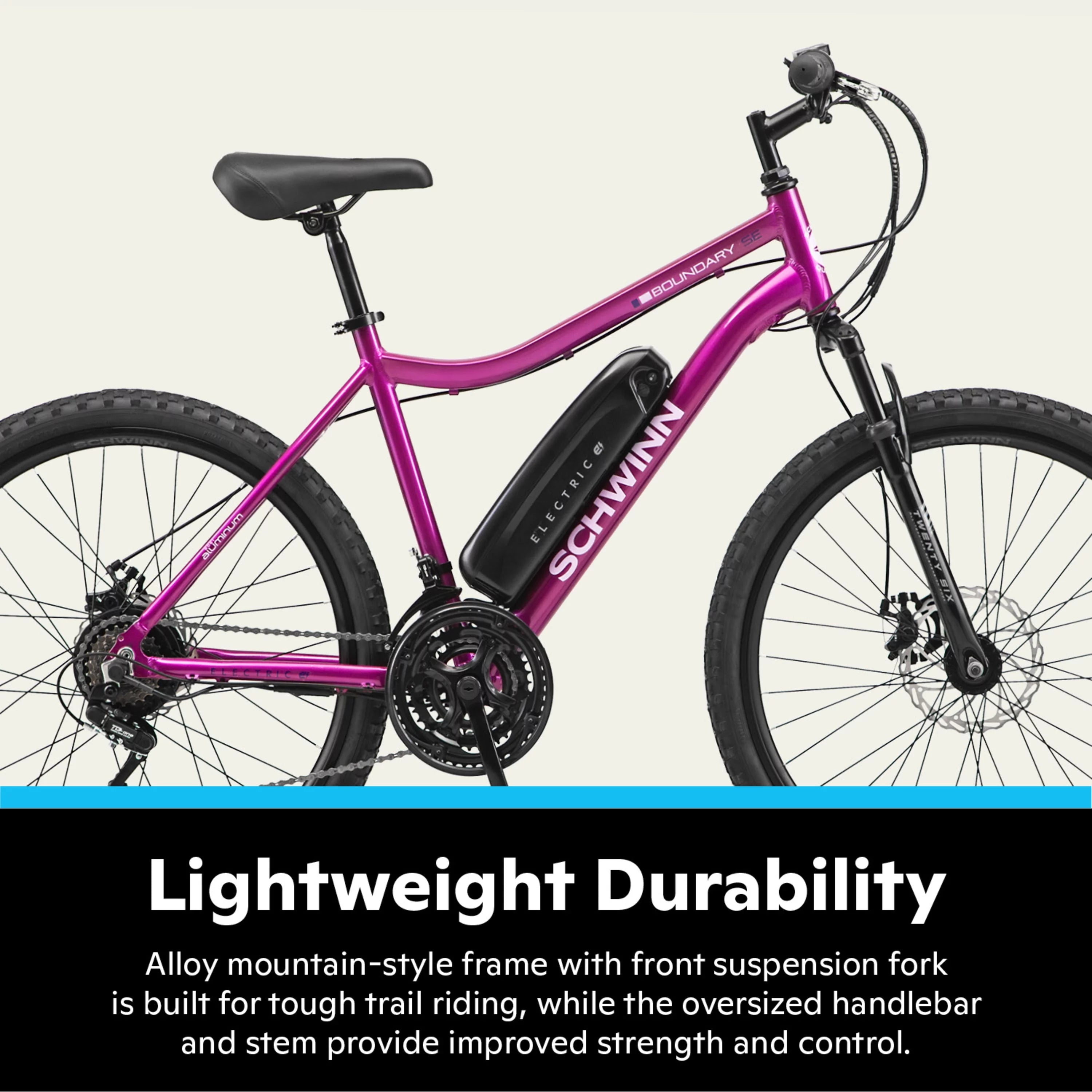 26-in. Electric Mountain Bike for Adults, 250W Motor O309