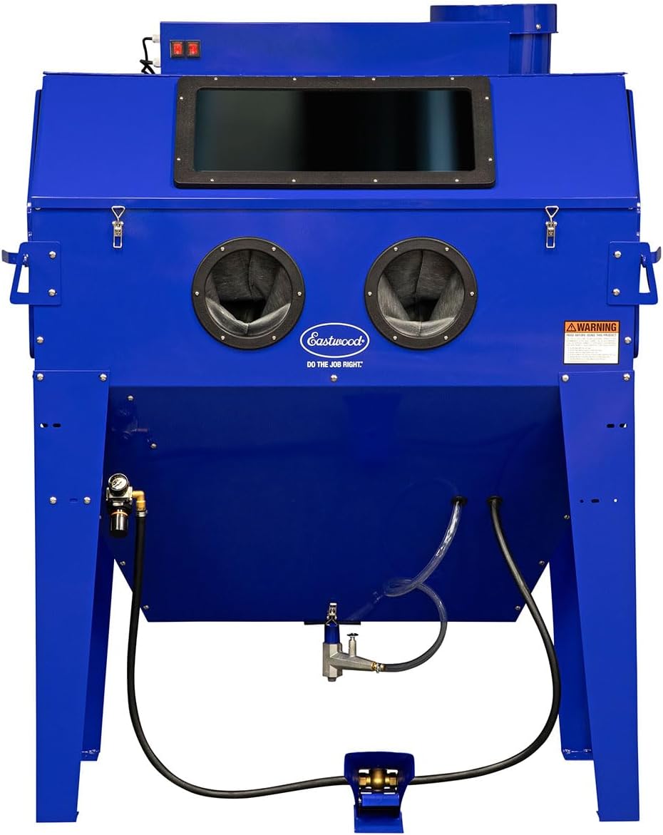 Sand Blasting Cabinet Kit for Paint Removal, Rust Removal, Metal Restoration F4706