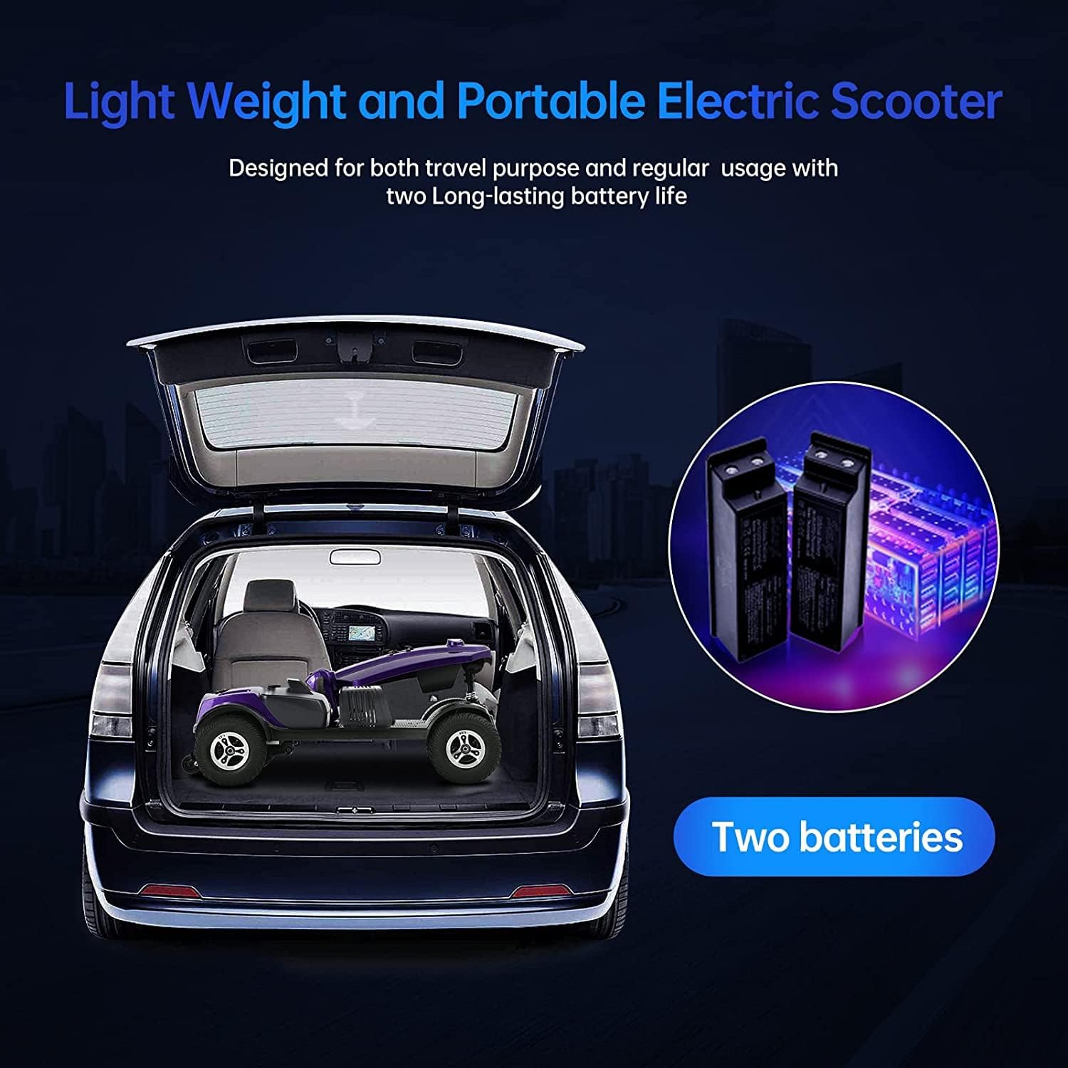Electric 4-Wheel Mobility Scooter for Seniors Adults O5467