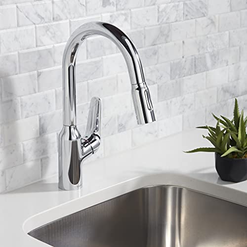 High Arc Kitchen Faucet with Pull Down Sprayer, Brushed Black E729