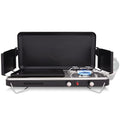 2-in-1 Gas Camping Stove and Griddle, Portable Propane Burner with Igniter G2670