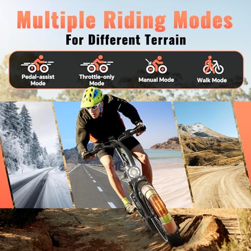 Folding Electric Bike for Adults Full Suspension, 20" Fat Tire D6225