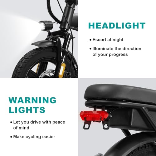 Foldable Electric Bike for Adults, 560W Motor, 48V Battery, 24MPH J5055
