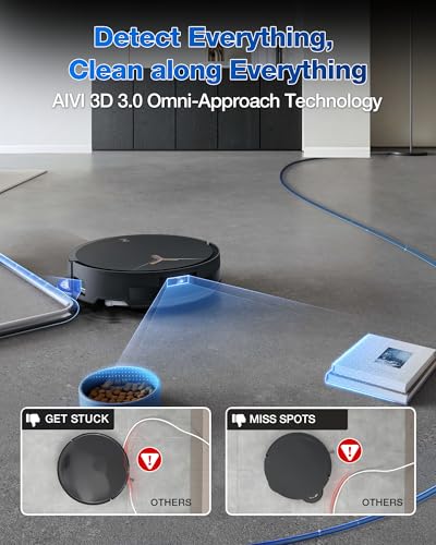 Robot Vacuum and Mop, 18500Pa Suction, Auto-Lift, Self-Emptying X838