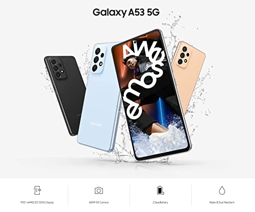 Galaxy A53 5G 128GB 6.5" 120Hz Full HD+ IP67 Water Resistant Dual SIM Unlocked T8754