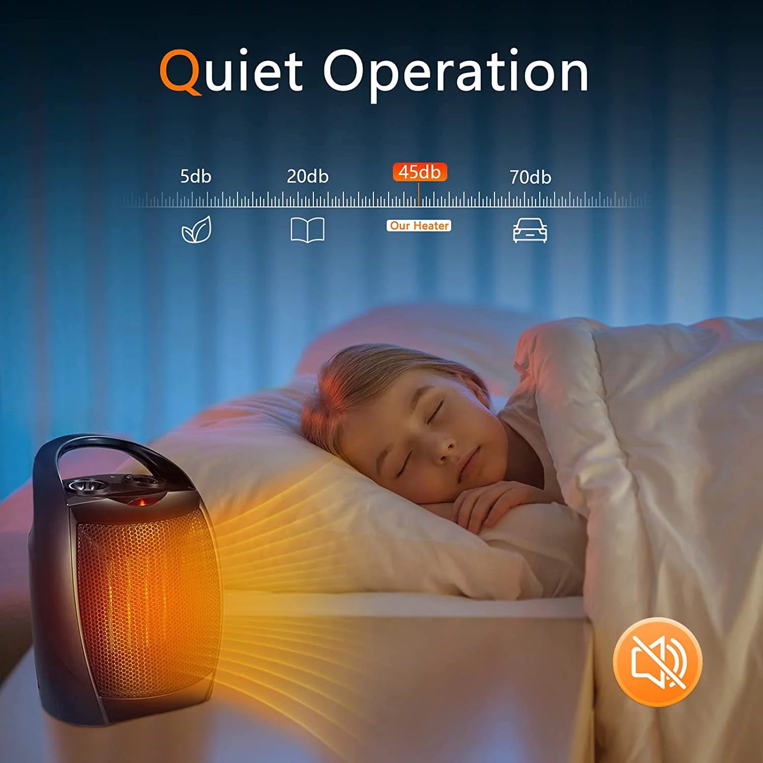 Portable Ceramic Space Heater for Indoor Use Q83892