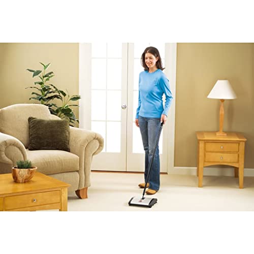 Carpet and Floor Sweeper with Dual Rotating Brushes and Corner Edge Brushes T951668