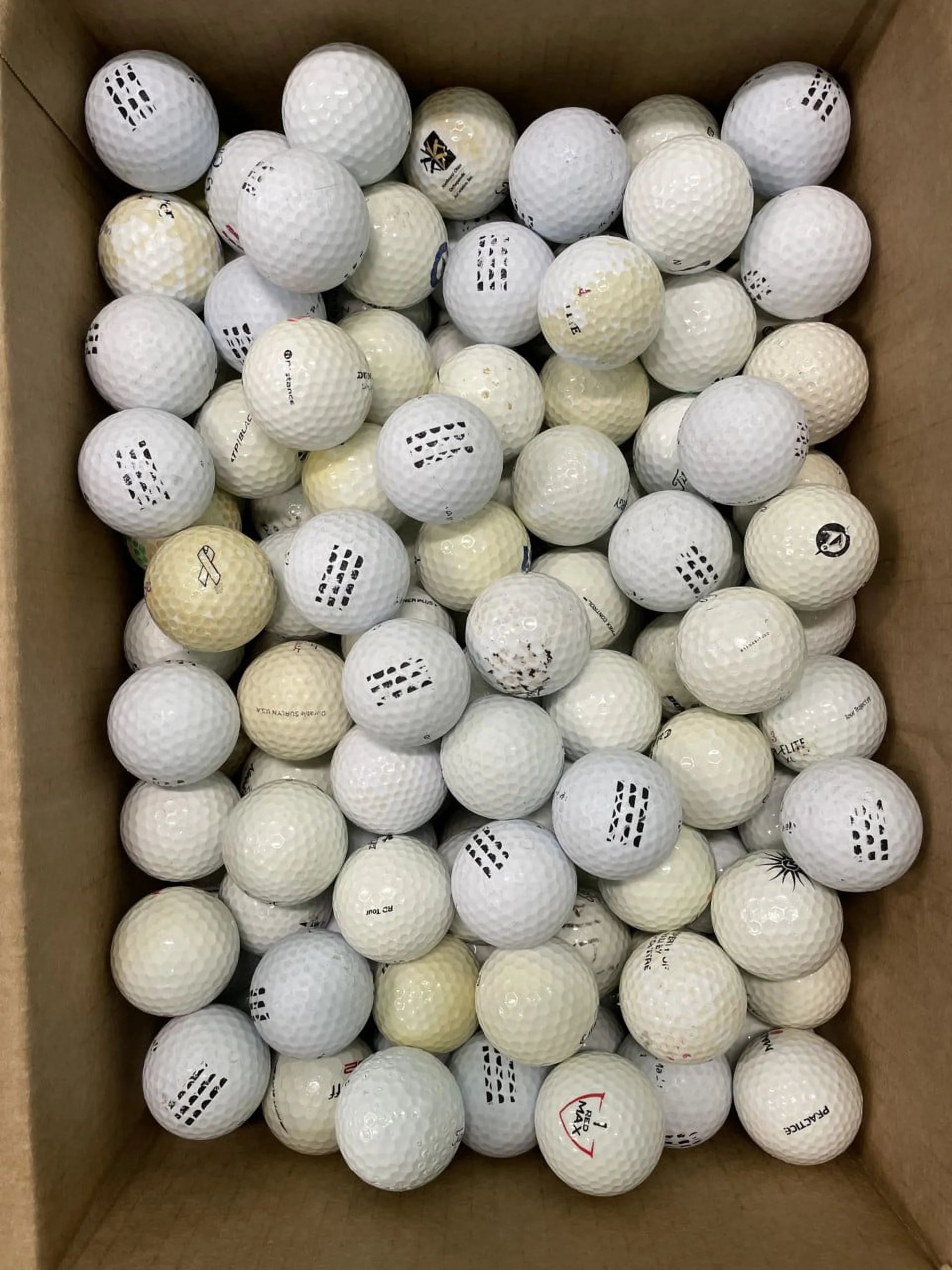 72 Pack Recycled Golf Balls with Mesh Bag B478580