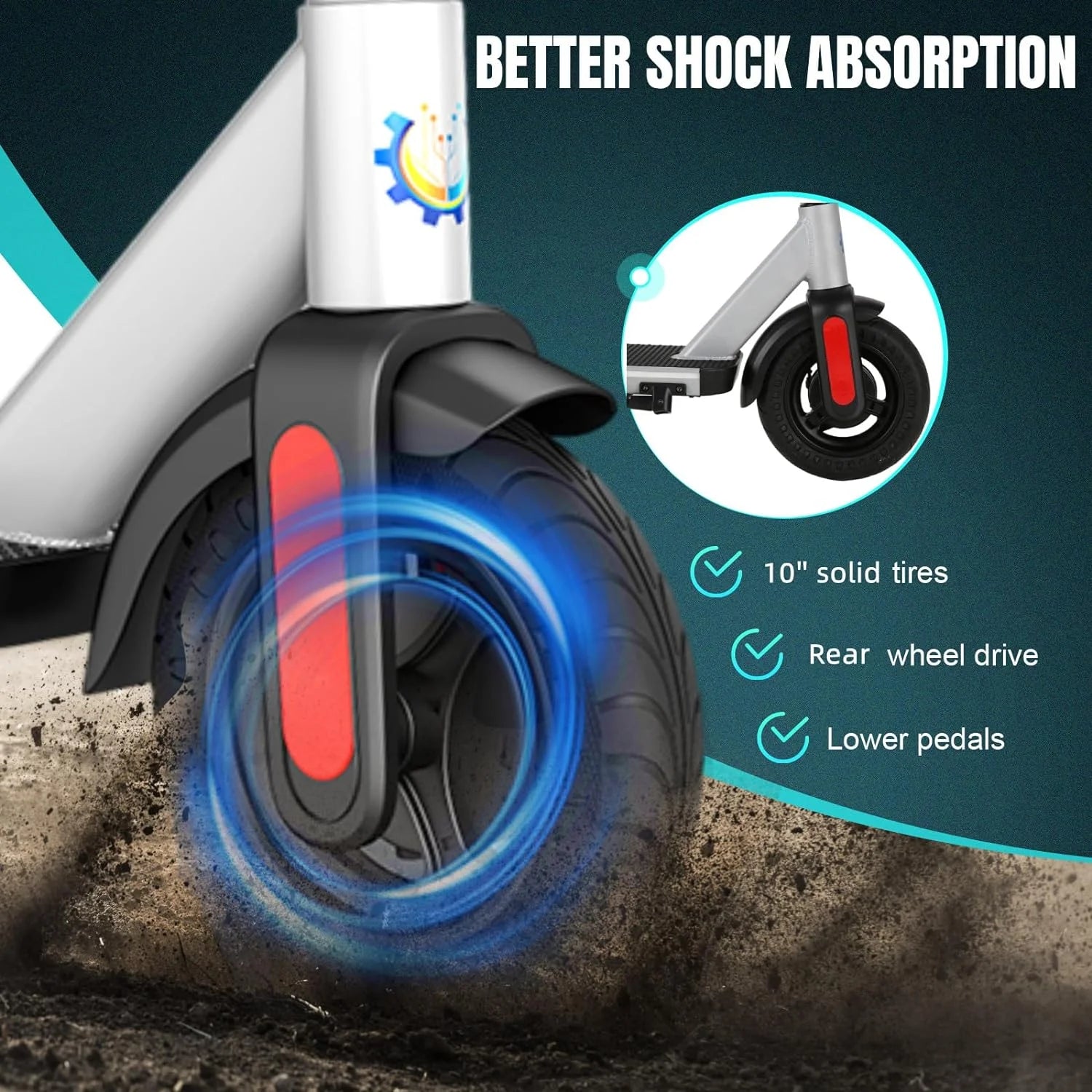 Electric Scooter for Adults, 20 Mph, 25 Miles Range, Foldable V5330