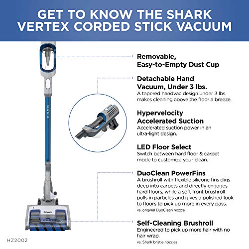 Corded Stick Vacuum with LED Headlights, XL Dust Cup, Pet Hair Pickup J914330