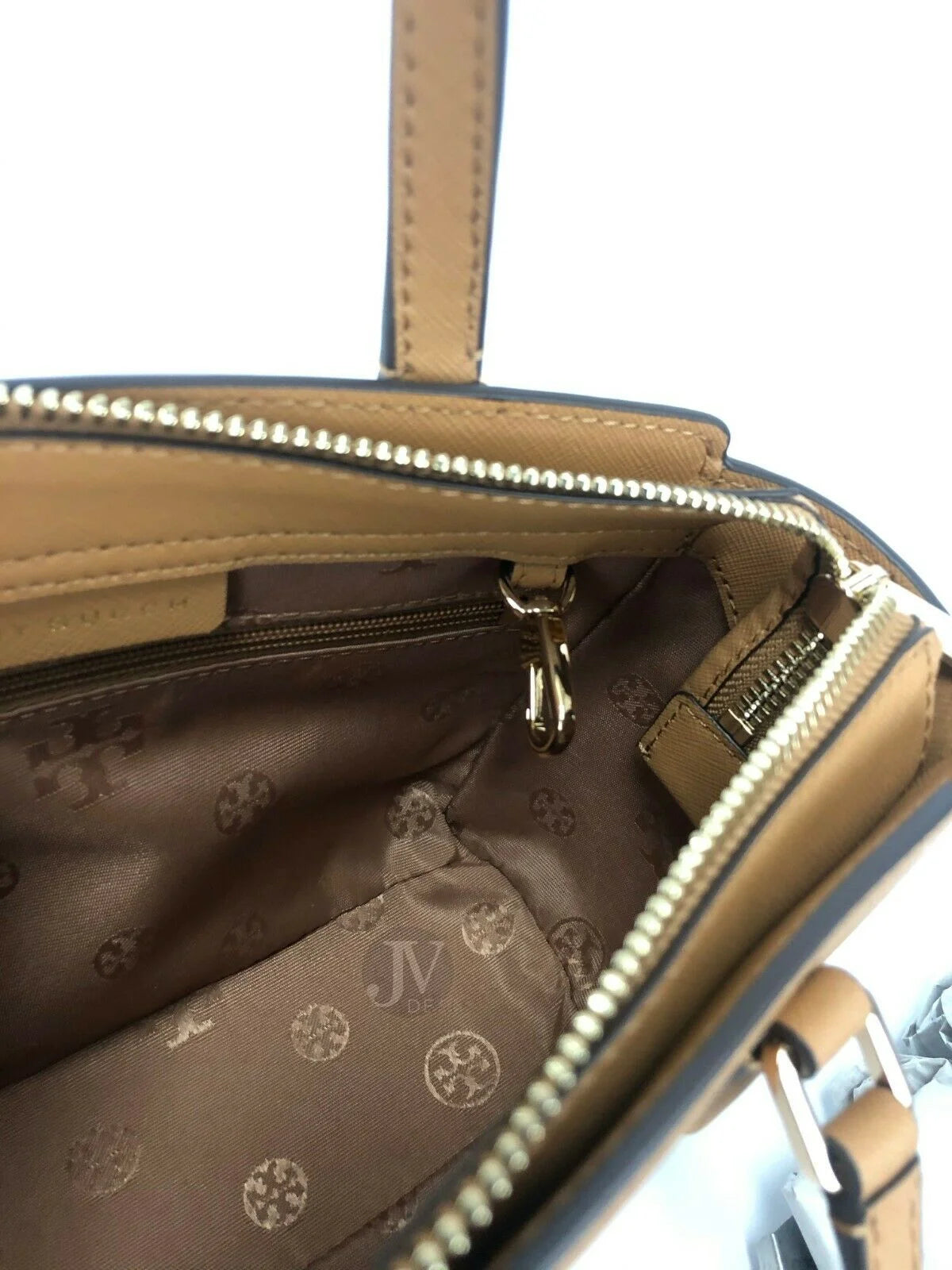 Women's Saffiano Leather Mini Top Zip Tote Handbag B9855