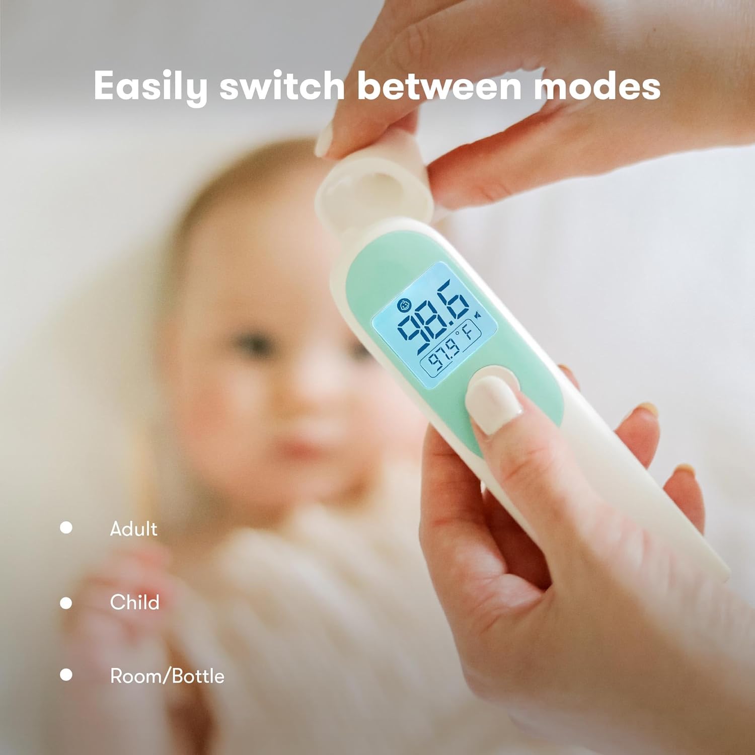 3-in-1 Infrared Thermometer for Ear, Forehead & Touchless F645