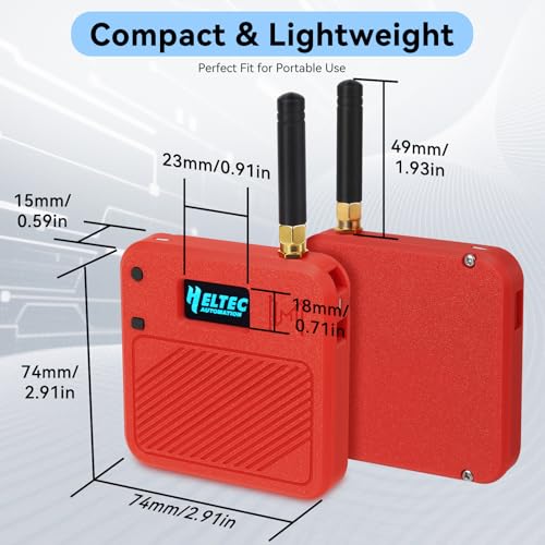 2 Pack ESP32 LoRa V3 Development Board with 915MHz Antennas, 3000mAh Battery, Meshtastic Case, OLED Display for Arduino LoRaWAN IOT D8768