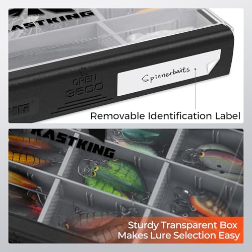 Waterproof Tackle Box with Removable Dividers, 3600 and 3700 Trays F840225