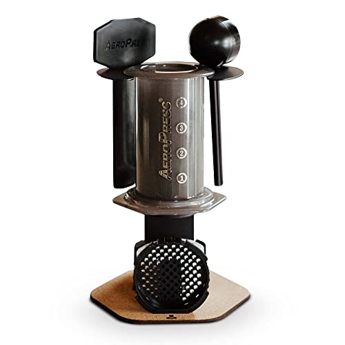Coffee Maker Organizer Caddy Station with Steel and Cork K585932