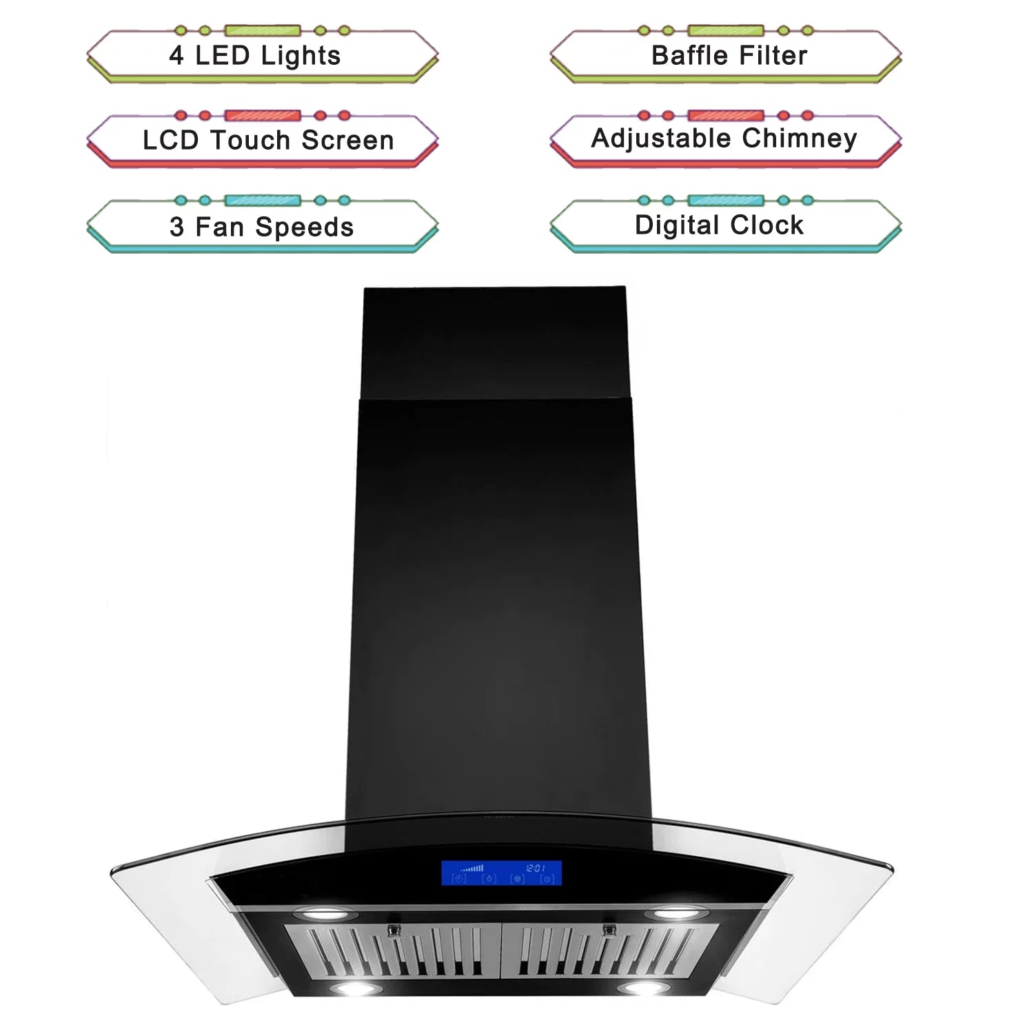 Island Mount Range Hood 36 Inch 900 CFM H647475