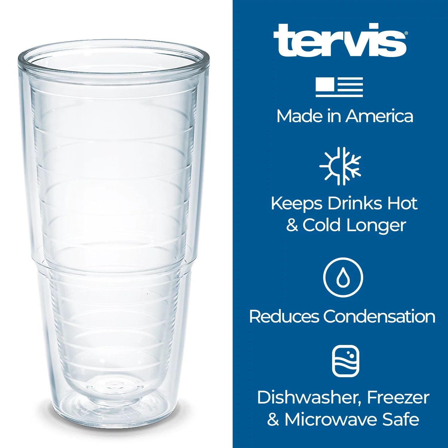 Double Walled Insulated Tumbler Cup 24oz 2pk H9453