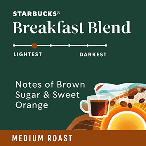 Coffee Pods, Medium Roast, Breakfast Blend, 10 Count D1964