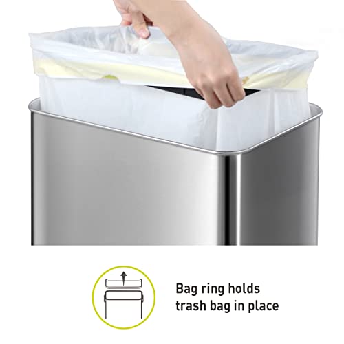 Touchless Motion Sensor Trash Can, 13.2 Gallon, Brushed Stainless Steel K748461
