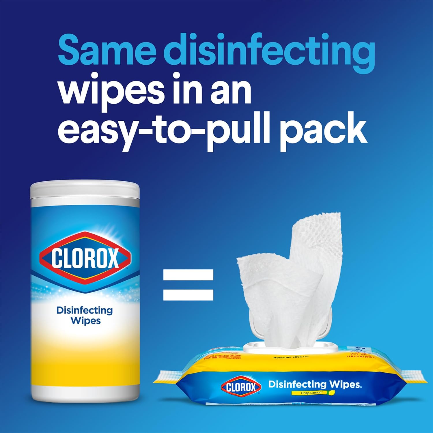 Disinfecting Wipes, Lemon Scent, 75 Ct, Pack of 6 W204006
