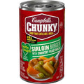 Campbell’s Chunky Healthy Request Soup, Ready to Serve Sirloin Burger with Country Vegetable Beef Soup, 18.8 Oz Can, Quantity of 8