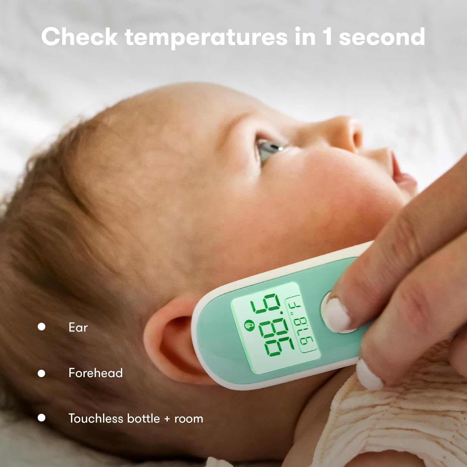 3-in-1 Infrared Thermometer for Ear, Forehead & Touchless F645