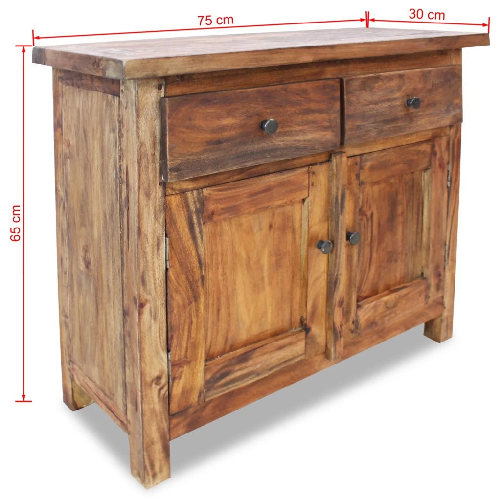 Handmade Sideboard Storage Cabinet with 2 Drawers and Shelf R616