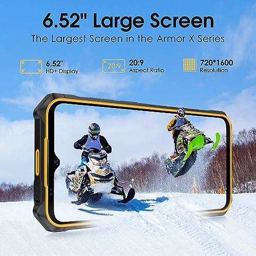 Rugged Smartphone 12+64GB 50MP Camera Android 13 Black B5870