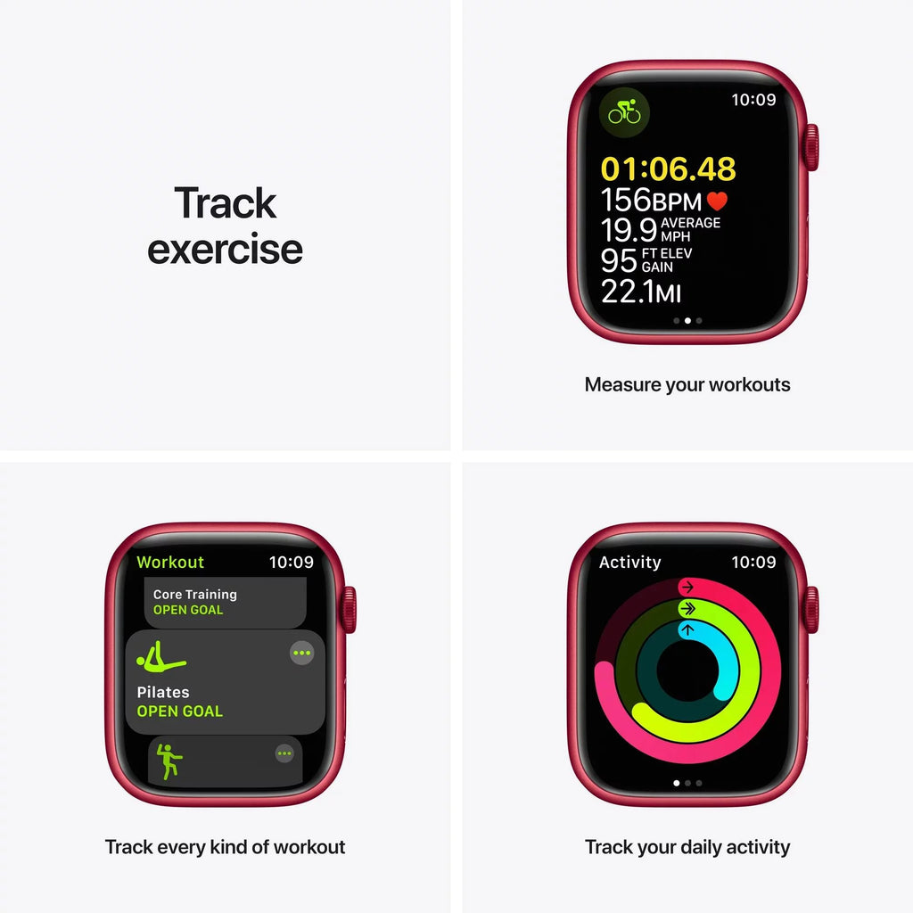 Refurbished GPS + Cellular 45mm Smartwatch with Sport Band, Charging Stand, Screen Protector, and Charger S8972