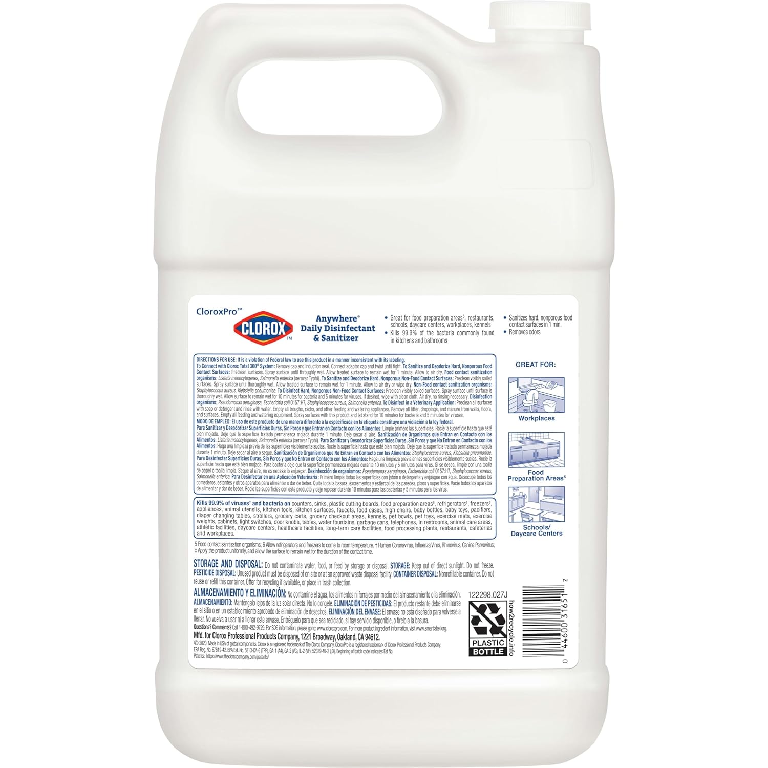 Daily Disinfectant and Sanitizing Spray, 128 Ounces S666822