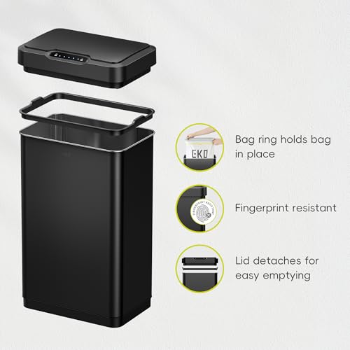 Touchless Motion Sensor Trash Can, 13.2 Gallon, Brushed Stainless Steel K748461