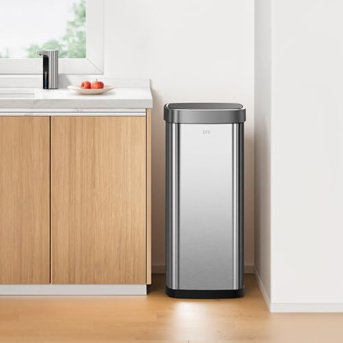 Touchless Motion Sensor Trash Can, 13.2 Gallon, Brushed Stainless Steel K748461