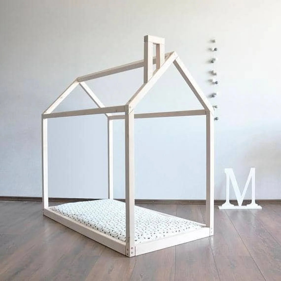 Cottage Kids Furniture Montessori Toddler Bed with Chimney