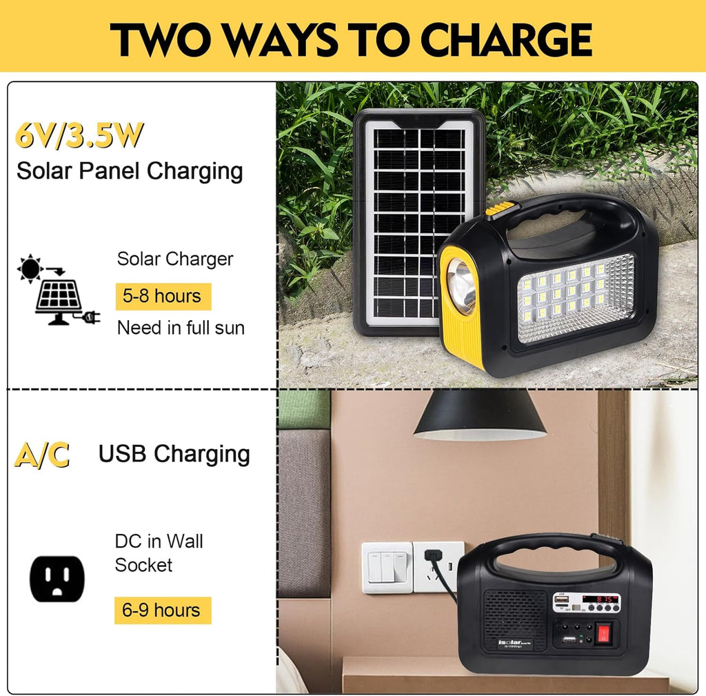 Solar Generator with Panels - Portable Power Station for Emergency Home Use O50192