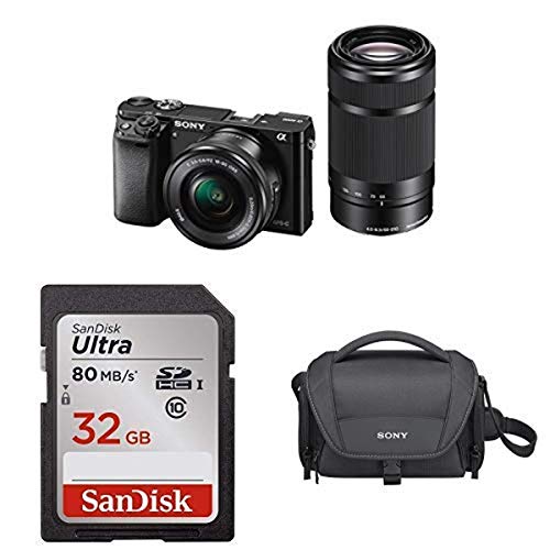 Sony Alpha a6000 Mirrorless Digital Camera with 16-50 mm Lens 24.3MP (Silver)